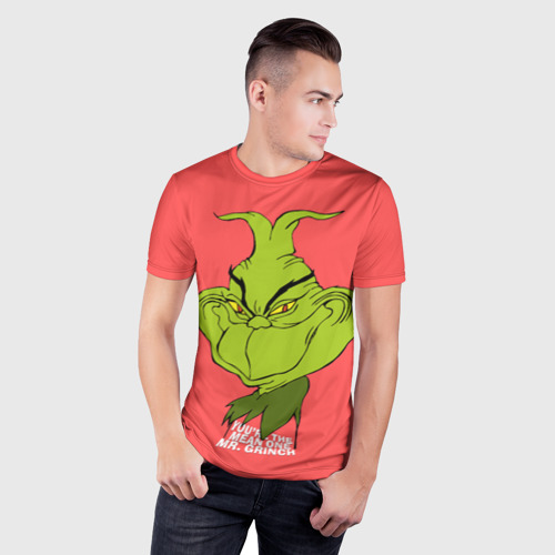 Мужская футболка 3D Slim Mr. Grinch, цвет 3D печать - фото 3