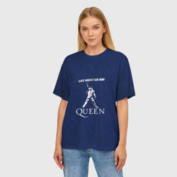 Женская футболка oversize 3D Queen - фото 2