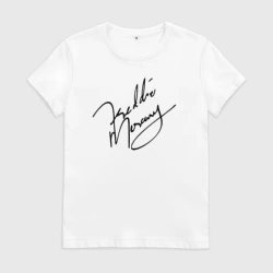 Женская футболка хлопок Автограф Фредди Меркьюри