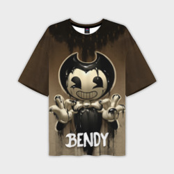 Мужская футболка oversize 3D Bendy