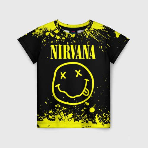Детская футболка с принтом Nirvana, вид спереди №1
