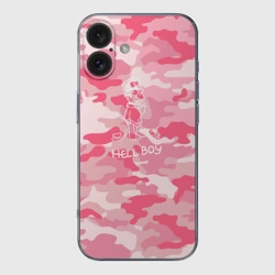 Чехол для iPhone 16 силиконовый с защитой камеры Hellboy