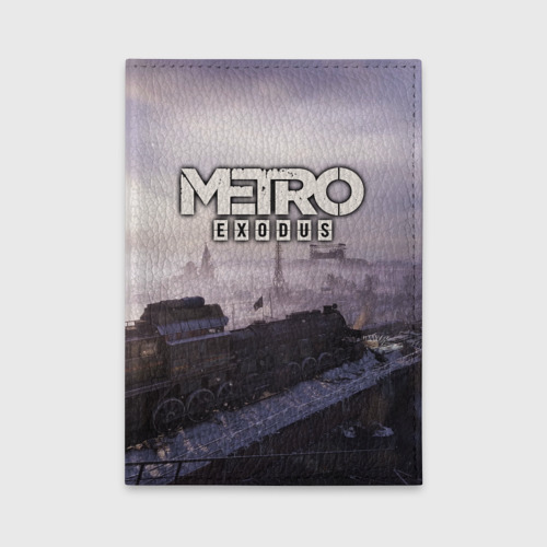 Обложка для автодокументов Metro Exodus, цвет красный