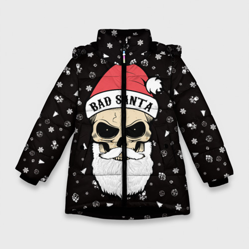 Зимняя куртка для девочек 3D Bad Santa