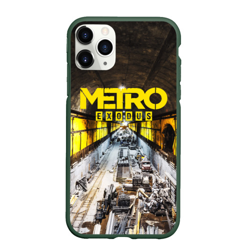 Чехол для iPhone 11 Pro матовый Metro Exodus exclusive, цвет темно-зеленый