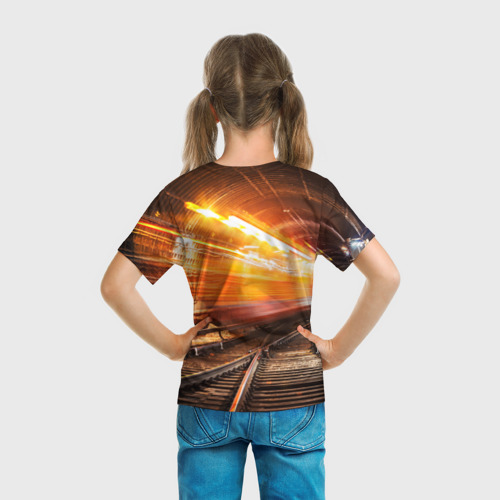 Детская футболка 3D с принтом Metro Exodus, вид сзади #2