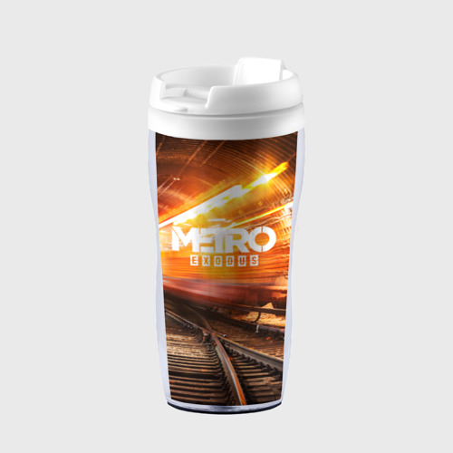 Термокружка-непроливайка Metro Exodus, цвет белый