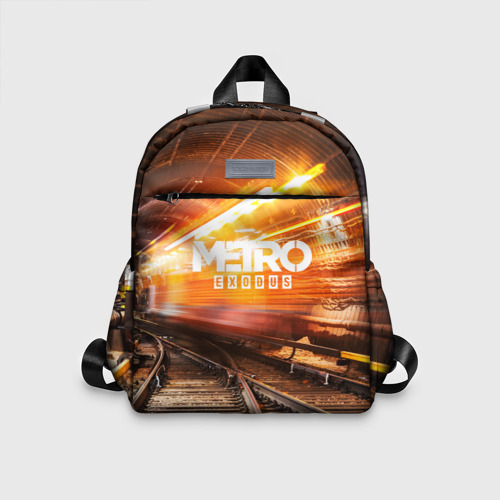 Детский рюкзак 3D с принтом Metro Exodus, вид спереди #2