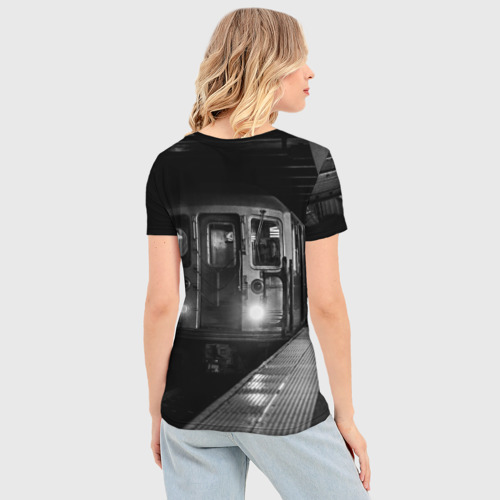 Женская футболка 3D Slim Metro, цвет 3D печать - фото 4