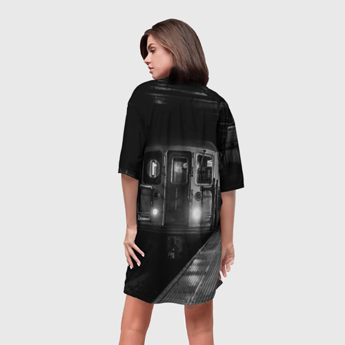 Платье-футболка 3D Metro, цвет 3D печать - фото 4