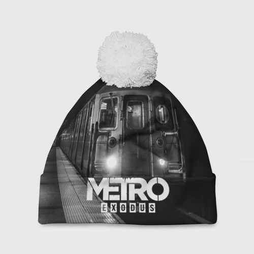 Шапка 3D c помпоном Metro, цвет 3D печать