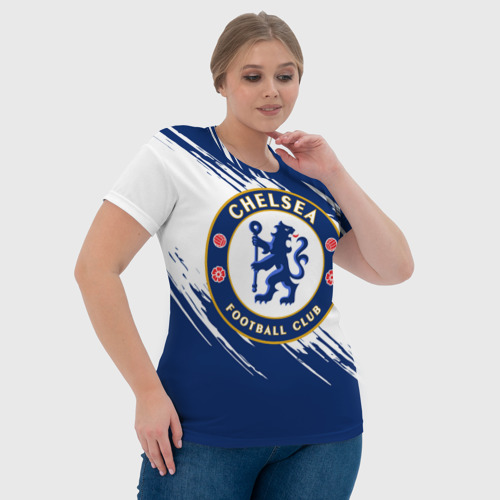 Женская футболка 3D с принтом Челси, фото #4