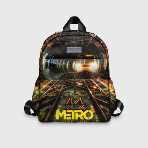 Детский рюкзак с принтом Metro Exodus, вид спереди №1