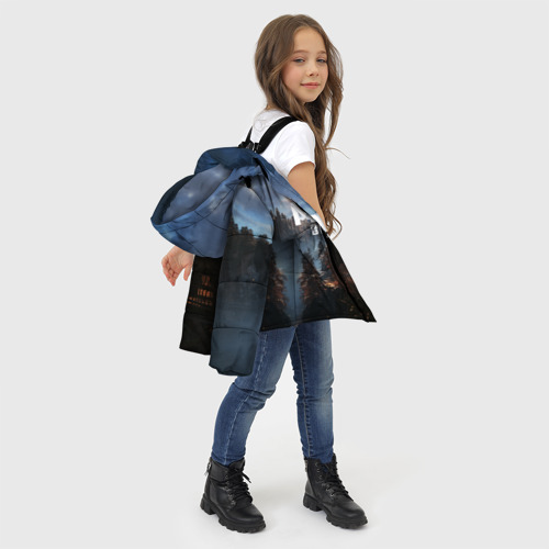 Зимняя куртка для девочек 3D Metro Exodus, цвет черный - фото 6