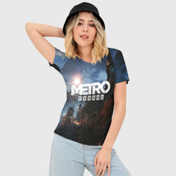 Женская футболка 3D Slim Metro Exodus - фото 2