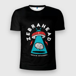 Мужская футболка 3D Slim Zebrahead - Brain Invaders