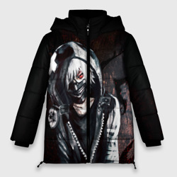 Женская зимняя куртка Oversize Ken Kaneki в капюшоне