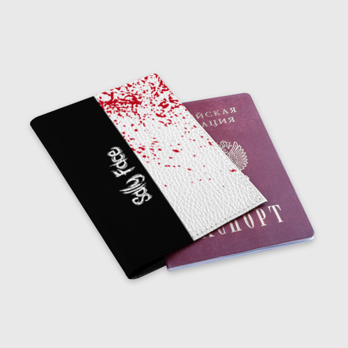 Обложка для паспорта матовая кожа Sally Face, цвет черный - фото 3