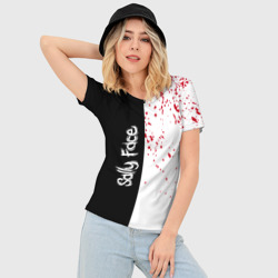 Женская футболка 3D Slim Sally Face - фото 2