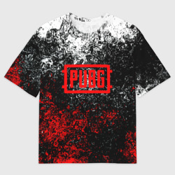 Женская футболка oversize 3D PUBG