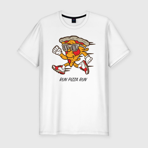 Мужская футболка премиум Run Pizza Run Фото 01 Мужская футболка премиум Run Pizza Run Фото 01