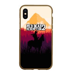 Чехол для iPhone XS Max матовый Red Dead Redemption 2