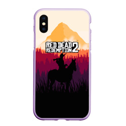 Чехол для iPhone XS Max матовый Red Dead Redemption 2