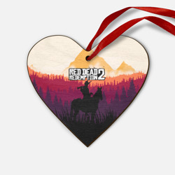 Деревянная игрушка Сердце Red Dead Redemption 2