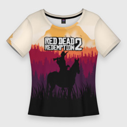 Женская футболка 3D Slim Red Dead Redemption 2