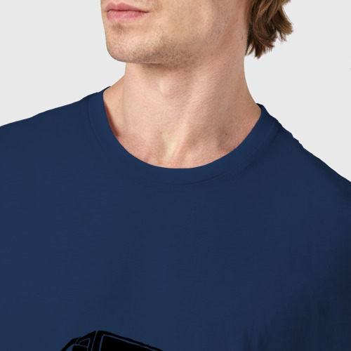 Мужская футболка хлопок Offroad Adventure, цвет темно-синий - фото 6