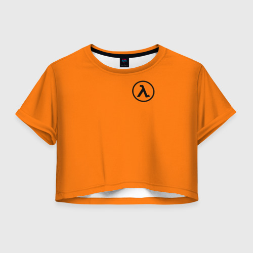 Женская футболка Crop-top 3D Half-life, цвет 3D печать