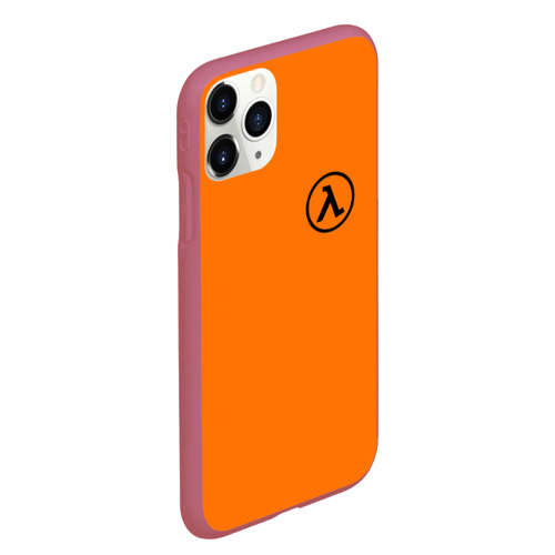 Чехол для iPhone 11 Pro Max матовый Half-life, цвет малиновый - фото 3