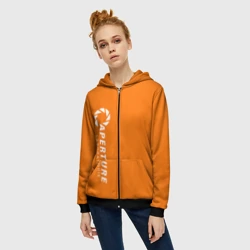 Женская толстовка 3D на молнии Aperture laboratorie - фото 2