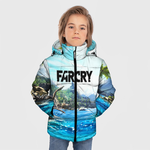 Зимняя куртка для мальчиков 3D Farcry, цвет черный - фото 3