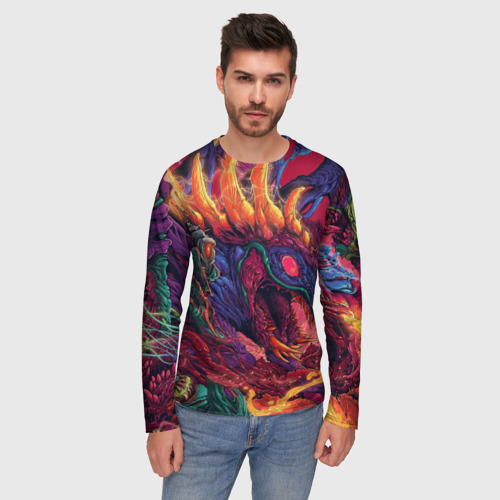 Мужской лонгслив 3D Hyperbeast, цвет 3D печать - фото 3