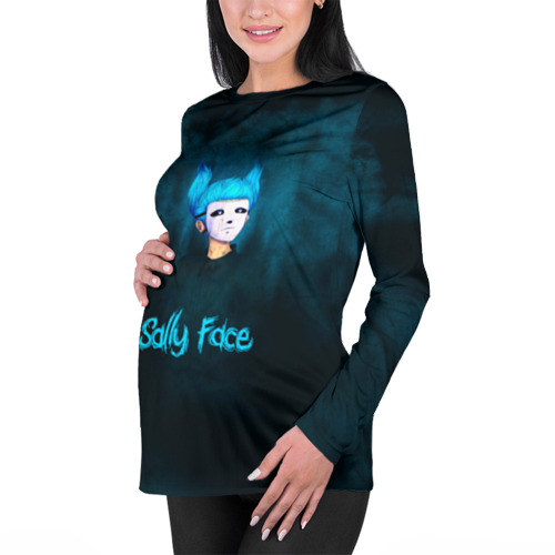 Женский лонгслив 3D для беременных Sally Face Фото 01 Женский лонгслив 3D для беременных Sally Face Фото 01