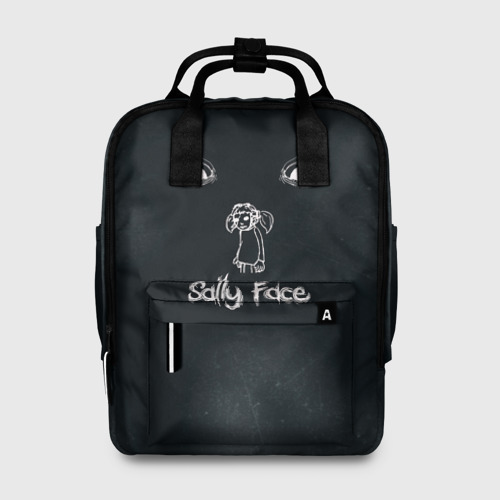 Женский рюкзак с принтом Sally Face, вид спереди №1
