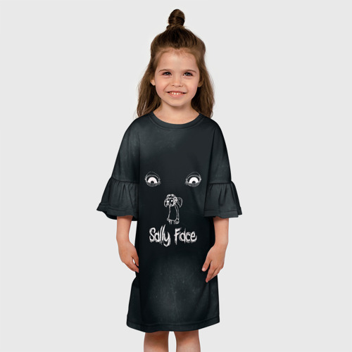 Детское платье 3D Sally Face, цвет 3D печать - фото 4