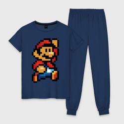 Женская пижама хлопок Супер Марио ретро пиксельный