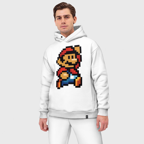 Мужской костюм oversize хлопок с принтом Супер Марио, фото на моделе #1