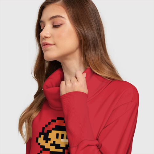 Платье удлиненное хлопок Супер Марио ретро пиксельный - фото 6
