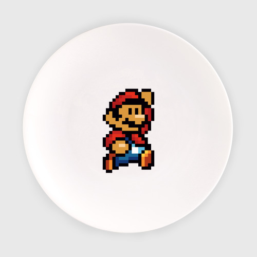 Тарелка Супер Марио ретро пиксельный