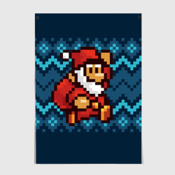 Постер Марио Санта Клаус
