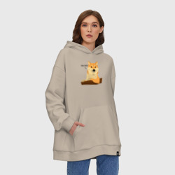 Худи SuperOversize хлопок Сиба ину знает тебя/Shiba Inu - фото 2