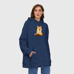 Худи SuperOversize хлопок Сиба ину знает тебя/Shiba Inu - фото 2