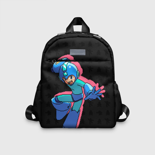 Детский рюкзак 3D Mega Man (pixel art) Black