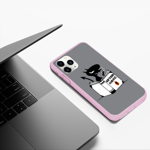 Чехол для iPhone 11 Pro Max матовый Luci - How to burn humans, цвет розовый - фото 5