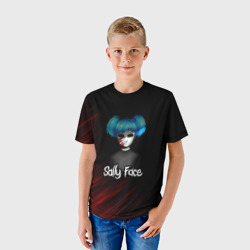 Детская футболка 3D Sally Face окровавленное лицо - фото 2