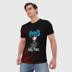 Мужская футболка 3D Sally Face окровавленное лицо - фото 2