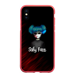 Чехол для iPhone XS Max матовый Sally Face окровавленное лицо